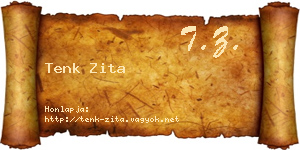 Tenk Zita névjegykártya
