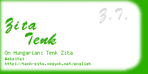 zita tenk business card